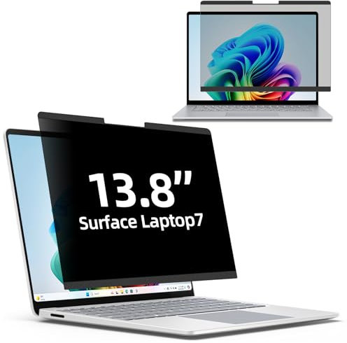 PYS 13,8 pollici, pellicola protettiva per la privacy magnetica, rimovibile, per Surface Laptop 7