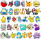EWRGIJ Anime/Cartoon Character Shoe Charms, 32 Pcs, Unisex, PVC, No Metal/Gem, Various Designs, For Shoes with Holes