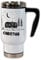 Unikatolo Thermobecher personalisiert mit Name & Wohnwagen, Isolierbecher individuell bedruckt, Coffee to go Becher, Edelstahl Thermo-Tasse, weiß, Campen, Auto, Urlaub, Männer, Namenstasse (Camper)
