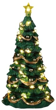 LEMAX Albero di natale luce led chiara Joyful Christmas Tree H12,5x8x6,5 cm
