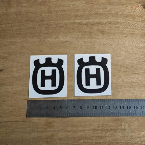 Zorkee adesivi adatti per nero HUSQVARNA, confezione da 2 pezzi