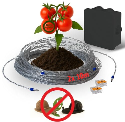 Schneckenzaun Bausatz – Effektiver Schneckenschutz Hochbeete Gemüsebeete Schneckenabwehr Schneckenkragen Wiederverwendbar witterungsbeständig Ideal für Tomaten Salat Kräuter (SZV1, Einzel, 2, SZV1)