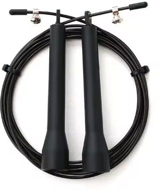 Cuerda de Saltar Cross fit Profesional - Comba Boxeo de Alta Velocidad con Doble Rodamiento, Cable Ajustable de Acero y PVC, Mangos Antideslizantes - Para Entrenamiento, Fitness y Adultos