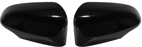 Motoforti 1 Pair Door Wing Mirror Cover for Toyota Yaris 12-19 Gloss Black | Left Right Outside Rearview Mirror Shells Cap Housing, for Toyota Yaris, Gloss Black, 1 Pair, ABS