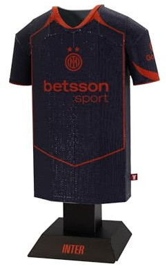 Inter Milan 25/26 Third Metal Football Shirt - Officially Licensed Miniature Alloy Replica Jersey Collectible Display Gift - Personalise Customisable Name & Number Decals