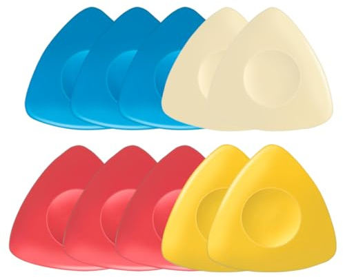AVUELOI Gessi da Sarta Colorati, 10 pezzi, confezione protettiva, Gesso Sarta per Tessuti e Cucito, Triangolo gessetti per sartoria, cucito, quilting, artigianato, gessetti da sarto, 4 colori.