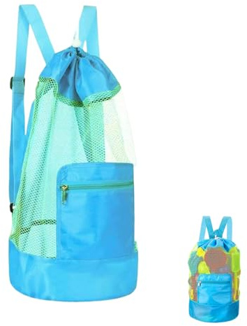 Sandspielzeug Tasche, Netztasche Sandspielzeug für Strand und Pool, Praktische Aufbewahrungslösung für Wasserspielzeug, Einfache Transportmöglichkeit für Familienreisen