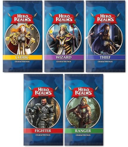 Hero Realms Character Pack Bundle (Cleric, Ranger, Fighter, Thief, Wizard)