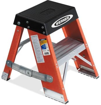 Werner SSF02 375-Pound Load Capacity, Type IAA Duty Rating Fiberglass Step Stand, 2-Foot