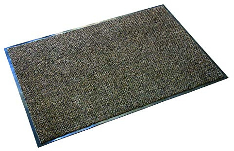 Ultralux Fußmatte mit Kratzfasern für Innenbereiche | 120 x 180 cm | Schmutzfangmatte mit Fasern aus Polypropylen und antirutsch Vinylrücken | braun | für drinnen | viele Größen