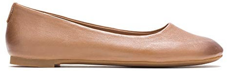 Hush Puppies Women's Kendal Ballet Pf Flat, Hellbraunes Leder, 8.5