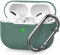 AHASTYLE Silikon Hülle für Airpods Pro Schutzhülle und Haut Case für AirPods Pro [Front-LED Sichtbar] [Kabelloses Laden] Kompatibel mit Airpods Pro 2019 (Mit Karabiner, Kieferngrün)