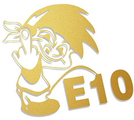 Decus Piss E10 XXL 2310 (Gold metallic) // Sticker OEM JDM Style Aufkleber