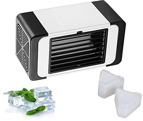 Climatiseur mobile, Climatiseur Portable, Mini Refroidisseur D'air, USB Ventilateur, Moyen rapide et facile de refroidir un espace personnel, adapté chevet, bureau et à salle d'étude