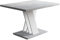 Selsey Table de café, Blanc Mat/Aspect béton, 100 x 70 x 60