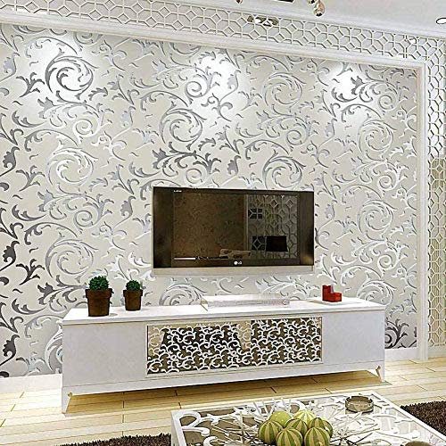 EBTOOLS Papel tapiz de lujo,Papel pintado para dormitorio Rollo,Papel Tapiz para Puerta Cocina Bañ Papel Adhesivo,Decoración de paredes Papel pintado minimalista no tejido,10 x 0.53 m