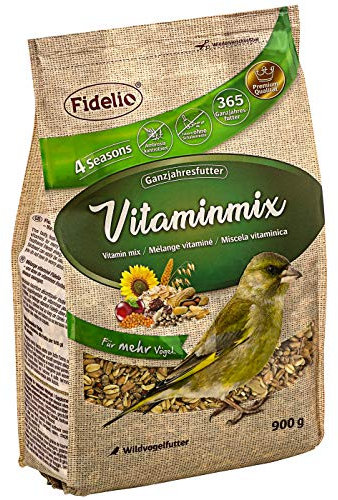 Fidelio Wildvogelfutter, Vitaminmix, schalenfrei 900 g