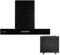 UNIVERSALBLUE | Campana Decorativa en Forma de T | Color Negro | 3 Potencias | Filtros Extraibles y Lavables | 66dB | Envío y Subida a Planta Incluido