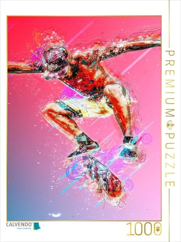 CALVENDO Puzzle Skateboarding 1000 Teile Puzzle hoch | Lege-Größe cm Foto-Puzzle für glückliche Stunden