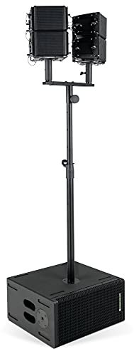 Pronomic V-Array Compact-Wide Set - Aktives PA-System mit 640 Watt (RMS) - Geeignet bis ca. 100 Zuhörer - 1x Subwoofer mit 2X 8 Lautsprecher - 4X Topteil mit je 4 Lautsprecher + Hochtöner