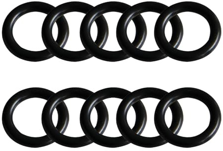 MACHSWON O-Ringe aus Nitrilkautschuk, 15 mm Außendurchmesser, 12 mm Innendurchmesser, 1,5 mm Breite, metrische Dichtungsringe, O-Ring-Dichtung, O-Ringe, Dichtungsösen, Schwarz, 50 Stück