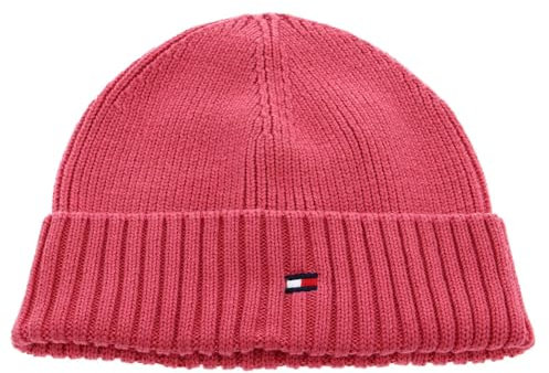 TOMMY HILFIGER Small Flag Beanie S/M Pink Shade