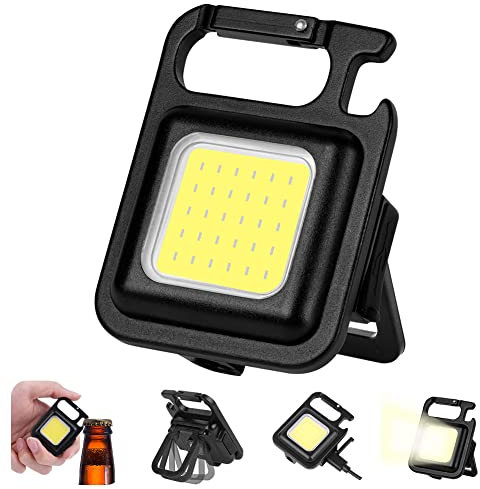 flintronic Mini Inspektionsleuchten, 800 Lumen LED Wiederaufladbare Arbeitslampe, Magnetisches Mechanikerlicht Tragbare Arbeitslampe, Kleine Taschenlampen Wasserdicht für Camping Reparatur Notfall