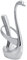 Decorative Swan Base Holder with 5 Spoons, Metal Coffee Dessert Flatware Set for Coffee, Fruit, Sugar, Ice Cream, Cake, Teaspoon