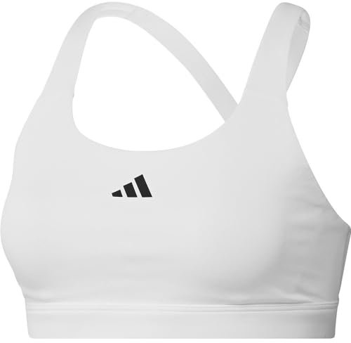 adidas Damen TLRDREACT Training High-Support Bra Sport-BH, White, M A-B