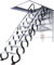 Elektrische Dachbodenleiter, an der Wand montierte Teleskoptreppe, Faltbare Dachbodentreppe, herunterziehbare Dachbodenleiter, versteckte Leitersteuerung, Legierung