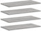 vidaXL Étagères Murales 4 pcs, Tablettes Suspendues avec Rangement, Étagères à Livres Flottantes, Décorations de Salon, Sonoma Gris Bois Ingénierie
