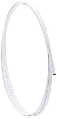 GORGECRAFT 7mX7mm Deshuesado de Acero Cubierto de Plástico Deshuesado de Corsé Blanco Deshuesado de Acero con Resorte para Coser Deshuesado Plano de Acero Inoxidable Estancias de Metal Fajas Tiras