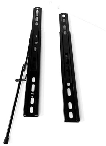 Jeu de guides coulissants réglables pour sièges de tracteur, chariot élévateur et machines lourdes, installation facile et mouvement fluide garanti