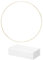 Wambere 1 Stück 30cm Metallringe,Runden Deko Ringe,Metallring mit Fuß,DIY Floral Hoop Wandbehang,Holzständer Kranz,Handwerk Floristik,Hochzeitskranz für Weihnachtsbasteleien,Hochzeit Dekor,Gold