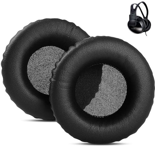 DowiTech Almohadillas de Repuesto Profesionales Compatibles con Philips SHP1900 SHM1900 SHL3300 Auriculares Almohadillas con Cuero Amigable con la Piel y Espuma de Memoria
