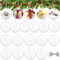 20 Stück Weihnachtskugeln Klar, Dekokugeln Durchsichtig, Befüllbare DIY Christbaumkugeln, Durchsichtige Kunststoffkugeln für Weihnachten, Hochzeit, Party, Wohnkultur (6cm)