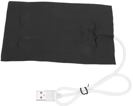 Almohadilla Calefactora USB, Almohadilla Calefactora de Tela Eléctrica de 5 V para Asiento de Ropa, Calentador de Mascotas, 6.06x3.94 Pulgadas, 45 a 55 ℃, Almohadilla Calefactora
