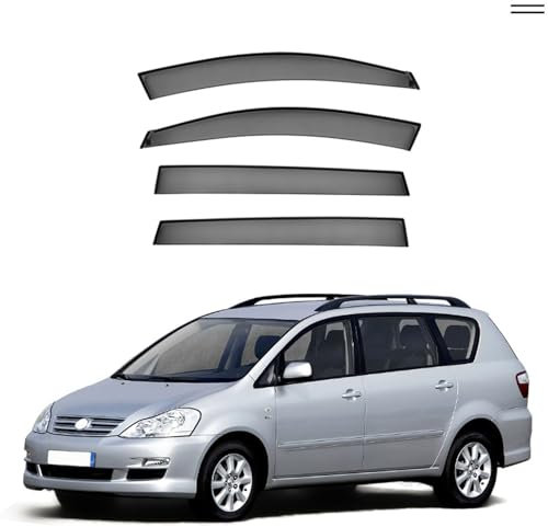 SUNJFY Windabweiser Passend für Toyota Avensis Verso MK2-XM20 2002-2010, Vorne, Regenabweiser, Aerodynamisch, Einfache Montage, Auto Zubehör