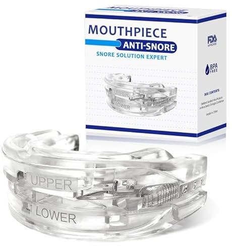 Schnarchstopper Anti Schnarch Mundstück, Wirksame Schnarchstopper, Aufbissschiene, Einstellbare Anti Mundstück für alle Mundtypen, Schnarchschiene gegen Schnarchen für Männer und Frauen
