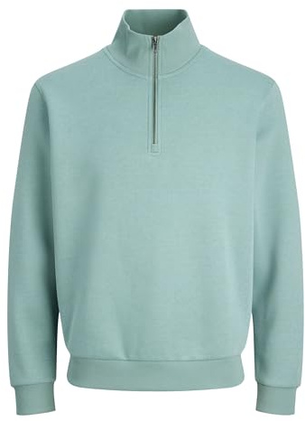 Jack & Jones Herren Jack & Jones Male Sweatshirt mit Halbem Reißverschluss Einfarbig Sweatshirt mit Halbem Reißverschluss Jjeurban Edge Sweat Half Zip Noos (1er Pack)
