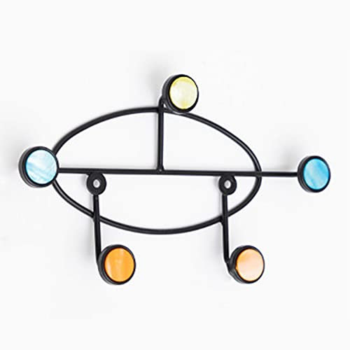 Porte-manteau mural en fer forgé pour salon, chambre, salle de bain, entrée et décoration de bureau