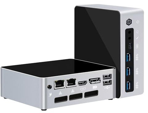 ROUAFWIT Mini PC Win 11 Pro 12th Gen Core i7 1260P Micro Desktop Computer, DDR5 16GB RAM NVME 1TB SSD Fan Office PC, 4K Triple Display, WiFi6 BT5.2