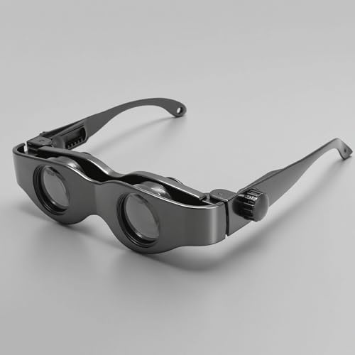 Plyisty Fischereiglasgläser, 3X Vergrößerung, Einstellbare Fokussierung HD -Objektiv, Ergonomisches Nasenpad, für Vogelbeobachtung, Fernsehen, Sport, Konzerte, Theater