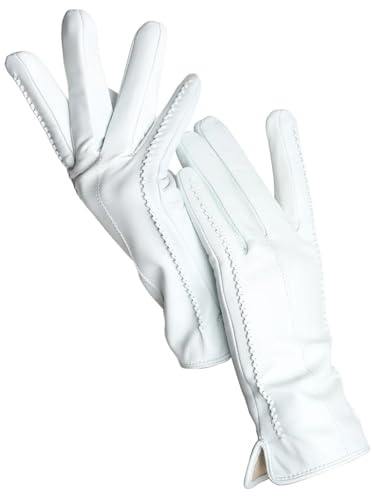 Damenhandschuhe Winter Warm Plus Samt Kurze Dünne Fahrfarbe Damen Lederhandschuhe FüR Damen