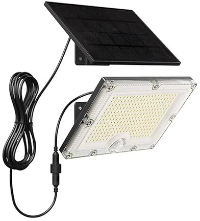 SILAMP Projecteur Solaire 10W IP65 avec Détecteur de Mouvement PIR - Blanc Froid 6000K - 8000K