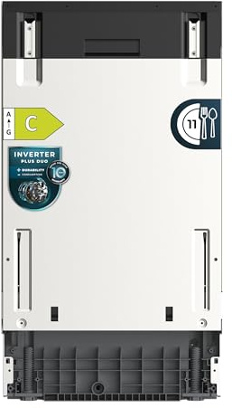Cecotec Lavavajillas 45 cm Integrable Bolero Aguazero 45100 Full-BI Connected. 11 Cubiertos, 10 Programas, Inverter Plus Duo, Panel Táctil, WiFi, Smart Wash, O2Dry, Super Dry, FloorView Light