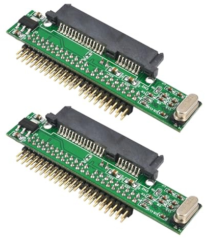 Deechate 2X to IDE Adapter 2.5 Female to 2.5 Inch IDE Male 40 Pin Port 1.5Gbs Support 133 HDD CD DVD