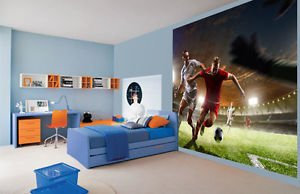Cool Football Tackle Soccer Kids Boys Bedroom Wallpaper Wall Mural - 2XL