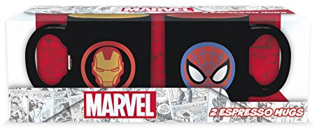 ABYstyle - MARVEL - Set 2 mini-Tazas - 110 ml - Iron Man y Spider-Man
