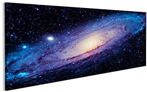 Bild Bilder auf Leinwand die große Andromeda-Galaxie Wandbild, Poster, Leinwandbild MXC